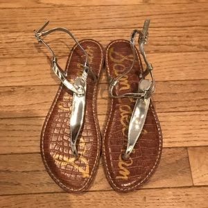 Sam Edelman Gigi Silver Sandals - size 8